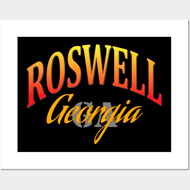 City Pride: Roswell, Georgia Wall Art by Naves